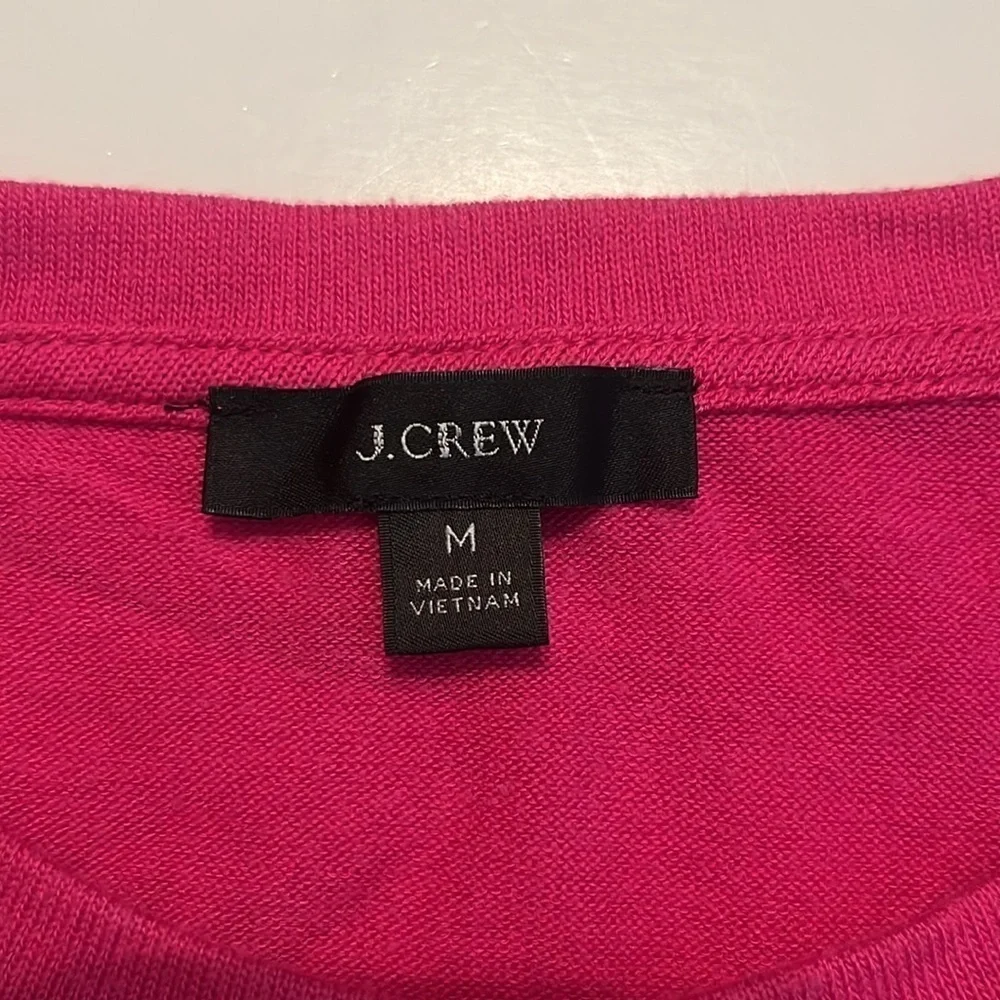J. Crew Pink Supercozy Puff-Sleeve Pullover Long Sleeve Size M